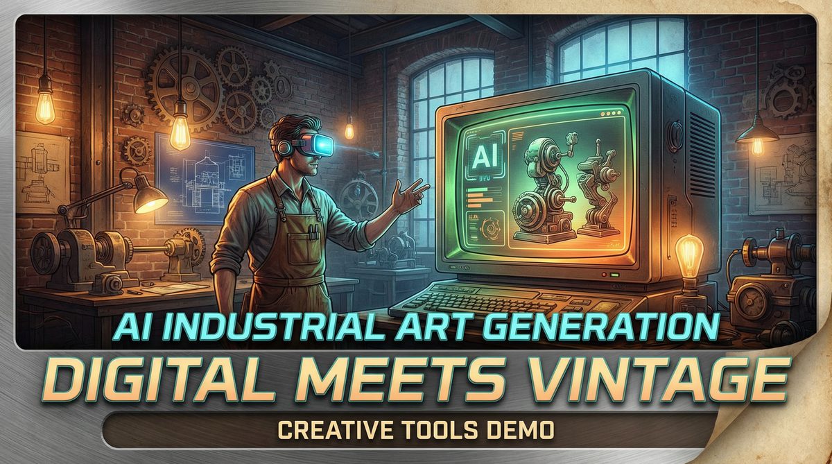 蘑菇影视-AI工业风格创作视频演示